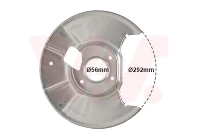 Dubļu sargs, Bremžu disks VAN WEZEL 2754374