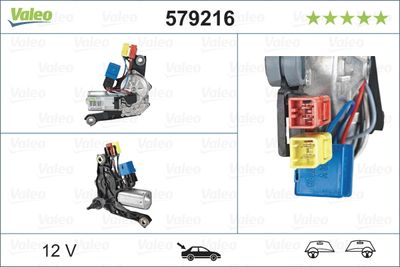 Stikla tīrītāju motors VALEO 579216