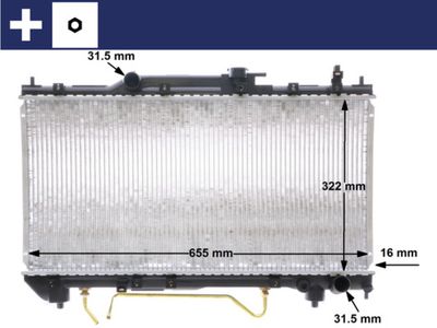 Radiators, Motora dzesēšanas sistēma MAHLE CR 1519 000S