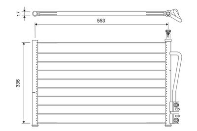 Конденсатор, кондиционер VALEO 818195