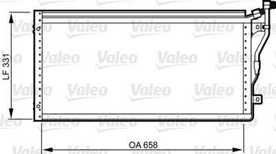 Конденсатор, кондиционер VALEO 814292