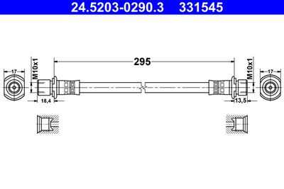 Тормозной шланг ATE 24.5203-0290.3