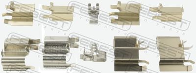 Комплектующие, колодки дискового тормоза FEBEST 0103-ACA2F