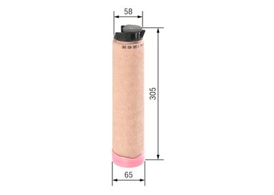 Sekundārā gaisa filtrs BOSCH F026400240