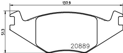 Bremžu uzliku kompl., Disku bremzes HELLA PAGID 8DB 355 017-491