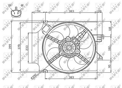 Ventilators, Motora dzesēšanas sistēma NRF 47748