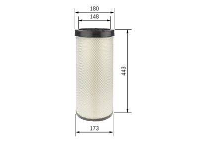 Sekundārā gaisa filtrs BOSCH F026400277