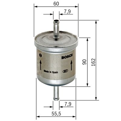 Degvielas filtrs BOSCH 0450905320