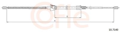 Тросик, cтояночный тормоз COFLE 92.10.7140