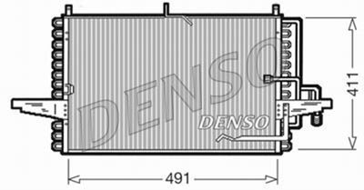 Конденсатор, кондиционер DENSO DCN10002