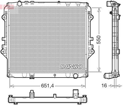Radiators, Motora dzesēšanas sistēma DENSO DRM50129