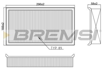 Воздушный фильтр BREMSI FA2113