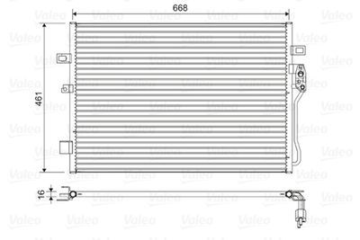 Конденсатор, кондиционер VALEO 822625