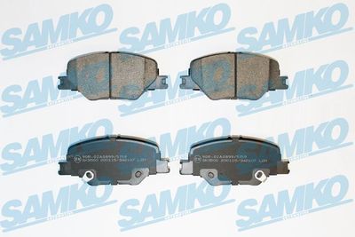 Комплект тормозных колодок, дисковый тормоз SAMKO 5SP2107