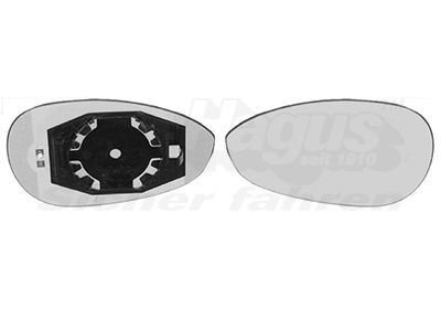 Spoguļstikls, Ārējais atpakaļskata spogulis VAN WEZEL 1624837