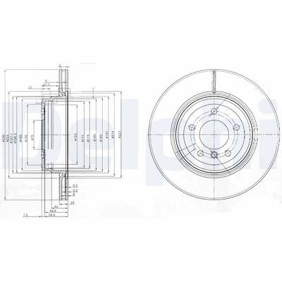 Тормозной диск DELPHI BG3961