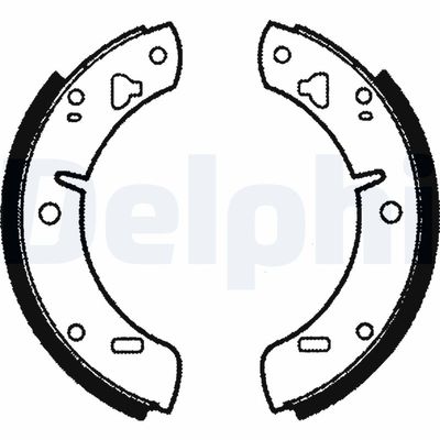 Комплект тормозных колодок DELPHI LS1023