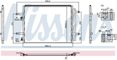 Конденсатор, кондиционер NISSENS 941004