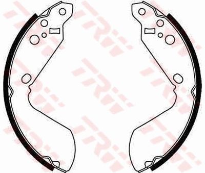 Bremžu loku komplekts TRW GS8596