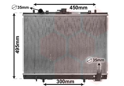 Radiators, Motora dzesēšanas sistēma VAN WEZEL 32002161