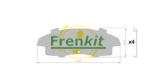 Pretčīkstēšanas plēve, Bremžu uzlikas FRENKIT 940062