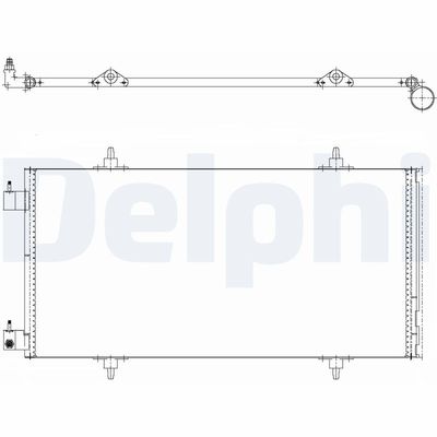 Конденсатор, кондиционер DELPHI TSP0225637