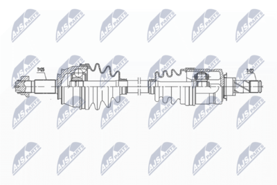 Приводной вал NTY NPW-PL-099