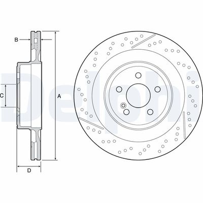 Тормозной диск DELPHI BG9118C