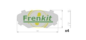 Pretčīkstēšanas plēve, Bremžu uzlikas FRENKIT 940027