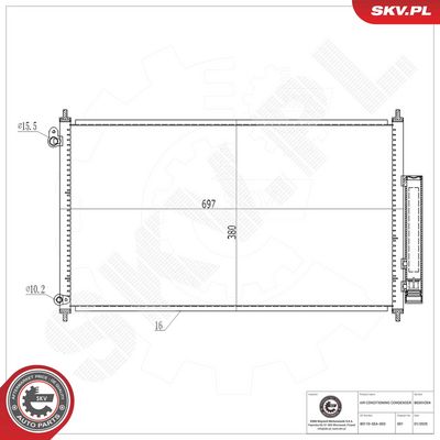 Kondensators, Gaisa kond. sistēma ESEN SKV 86SKV204