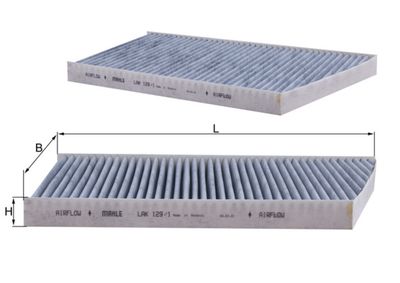 Фильтр, воздух во внутренном пространстве KNECHT LAK 129/1