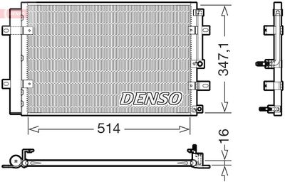 DENSO DCN41036 Kondensators, Gaisa kond. sistēma