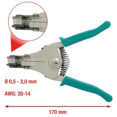 Izolācijas noņemšanas knaibles KS TOOLS 115.1028