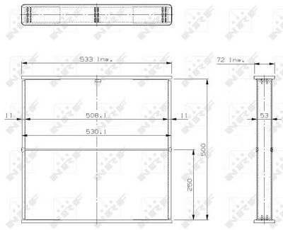 сетка радиатора, охлаждение двигателя NRF 13977