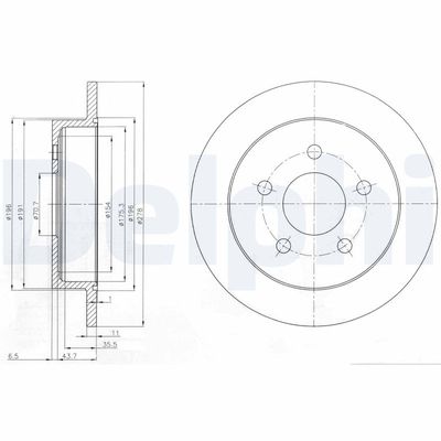 Bremžu diski DELPHI BG3143