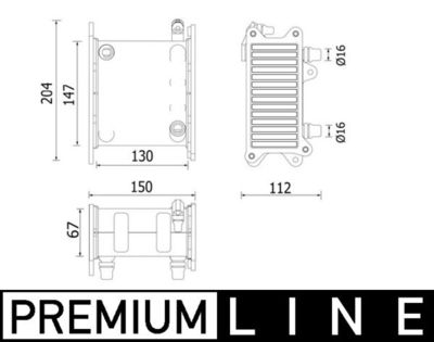 Интеркулер MAHLE CI 224 000P