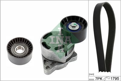 Ķīļrievu siksnu komplekts Schaeffler INA 529 0434 10