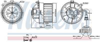 Вентилятор салона NISSENS 87628