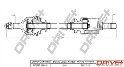 Приводной вал Dr!ve+ DP2110.10.0251