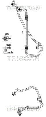 Augst-/Zemspiediena cauruļvads, Gaisa kond. sist. TRISCAN 9010 28073