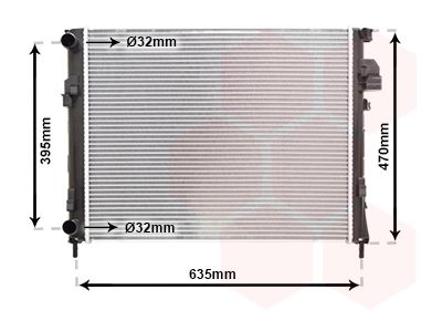 Radiators, Motora dzesēšanas sistēma VAN WEZEL 43002327