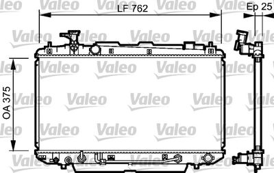 Radiators, Motora dzesēšanas sistēma VALEO 734493