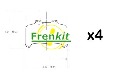 Pretčīkstēšanas plēve, Bremžu uzlikas FRENKIT 940018