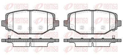 Bremžu uzliku kompl., Disku bremzes REMSA 1483.04