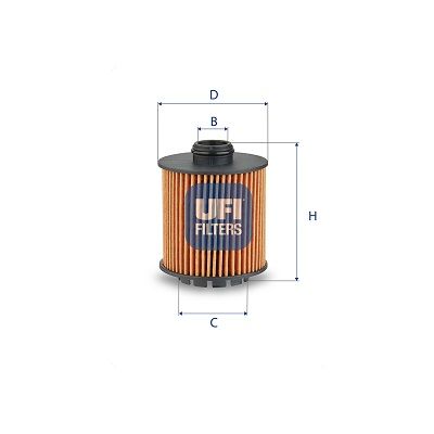 Eļļas filtrs UFI 25.288.00