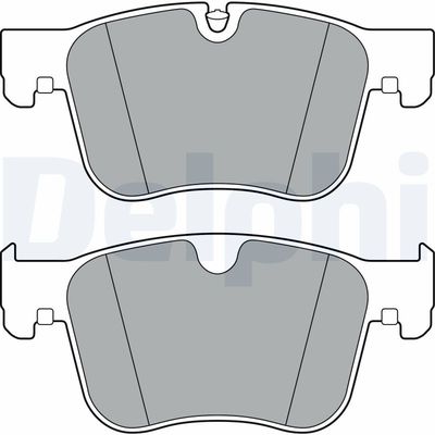 Комплект тормозных колодок, дисковый тормоз DELPHI LP3384