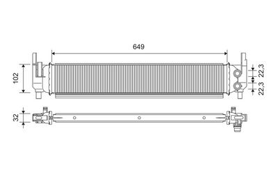 Radiators, Motora dzesēšanas sistēma VALEO 701362