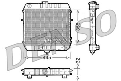 Radiators, Motora dzesēšanas sistēma DENSO DRM20072