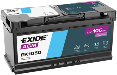 Стартерная аккумуляторная батарея EXIDE EK1050