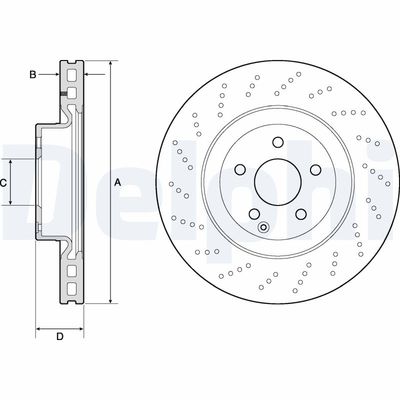 Тормозной диск DELPHI BG9188C